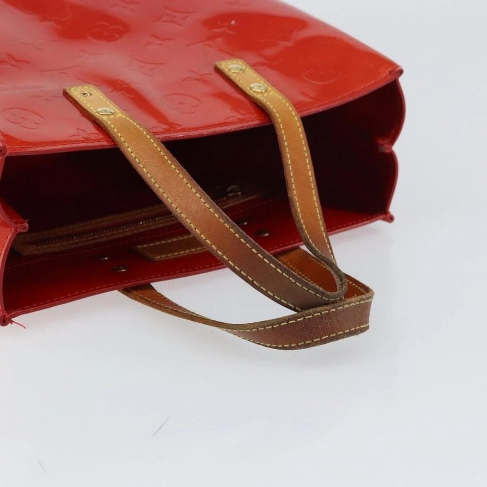 LOUIS VUITTON Monogram Vernis Reade PM Hand Bag Red Rouge M91088 LV Auth ep12416 - Picture 8 of 15